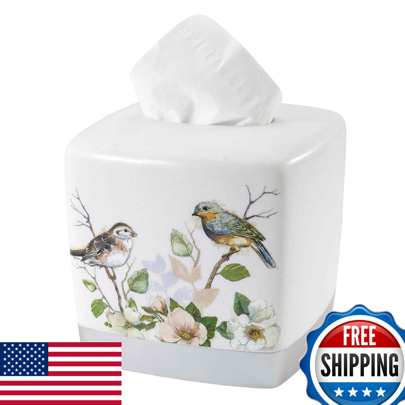 Avanti Linens – Tissue Cover Nature Inspired Home Decor Love Nest Collection