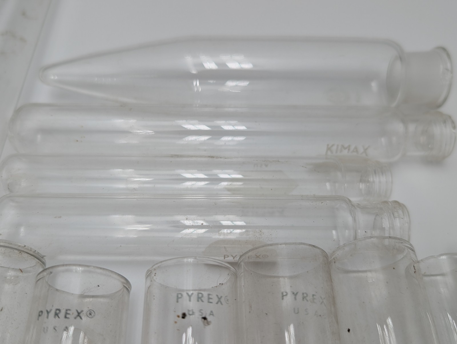 Vintage 24/40 Glass 21″ Distillation Condenser Mixed Lot