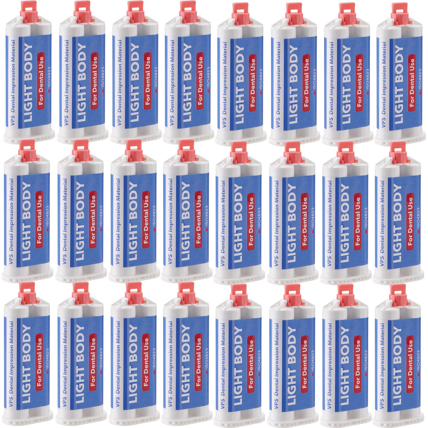 24x Dental Light Body Fast Rapid Set Impression Material 50mL Cartridges VPS PVS