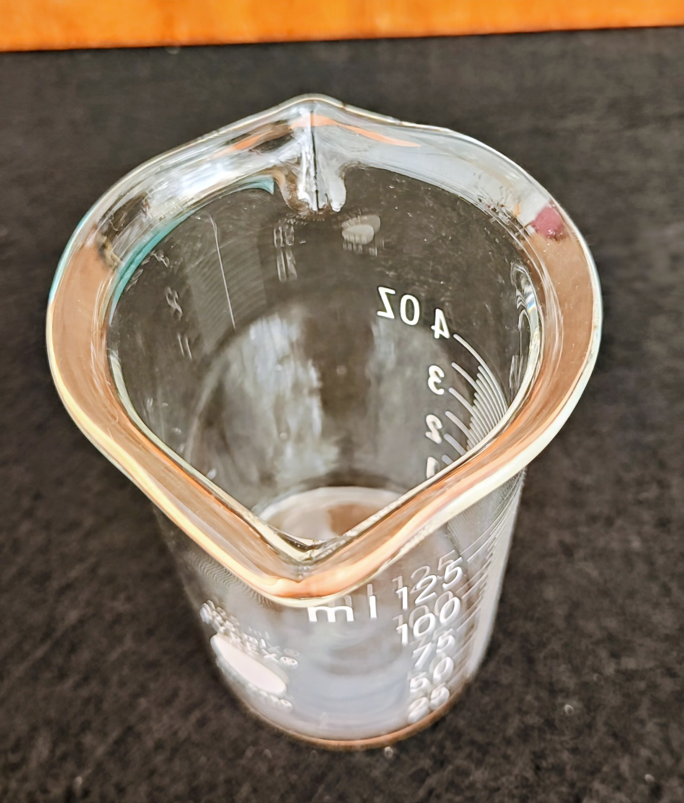 Vintage Pyrex Laboratory Glass Ware 125 ML Dbl Spout – Original Box – Perfect!