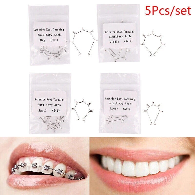 5 Pcs/Pack Dental Orthodontic Anterior Spring Root Torquing Auxiliary Arch Wire