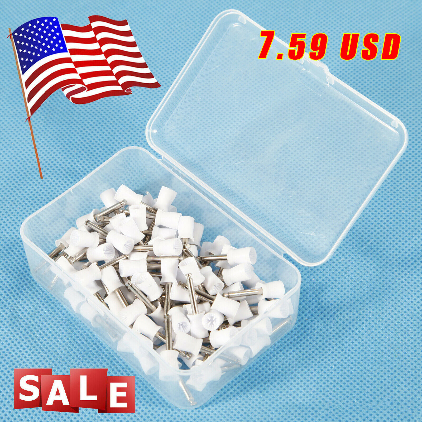 100pc Dental Prophy Polishing Cup Cups For Contra Angle Handpiece Latch CE