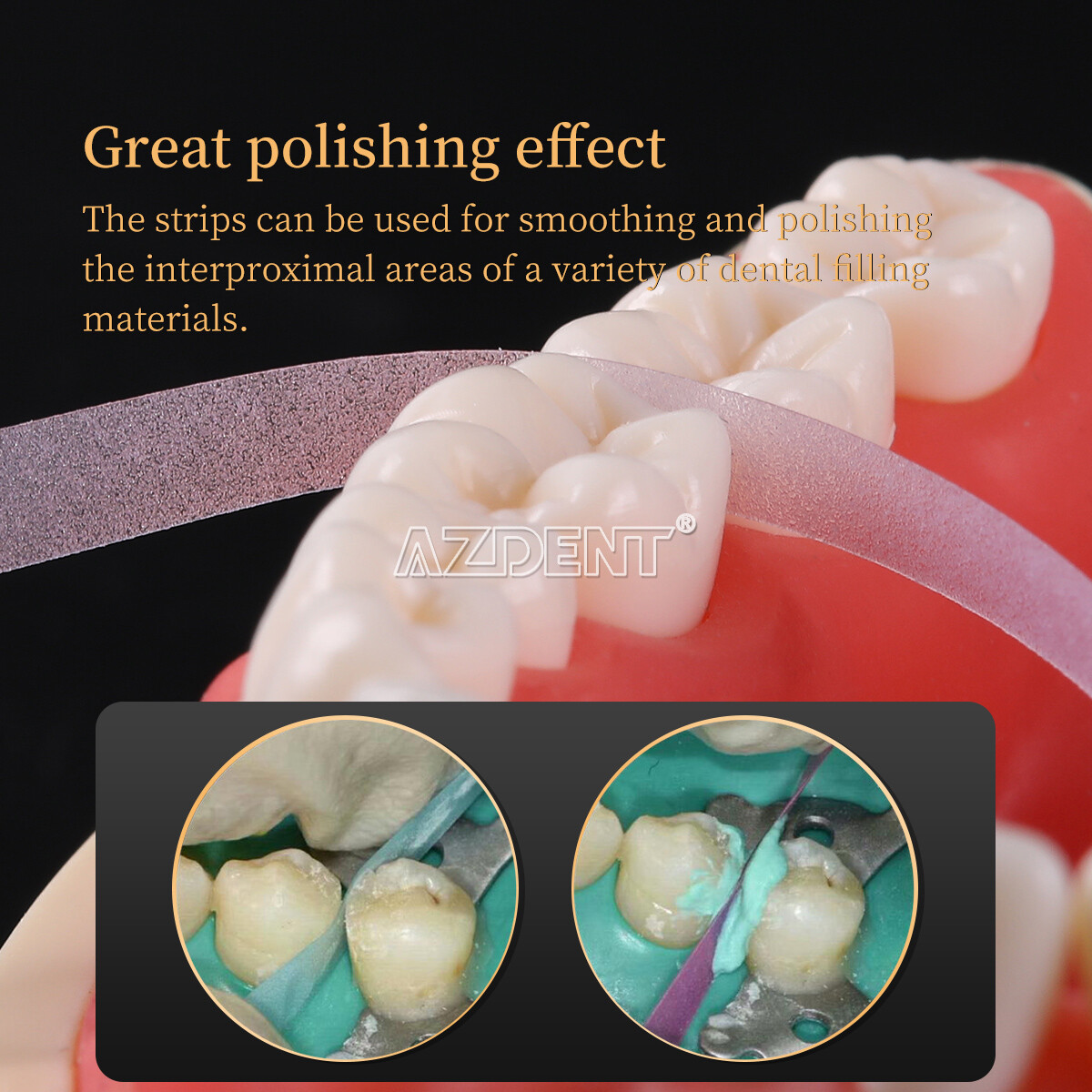 Dental Polishing Strips Coarse Medium Fine Smoothing Abrasive Strips Polisher
