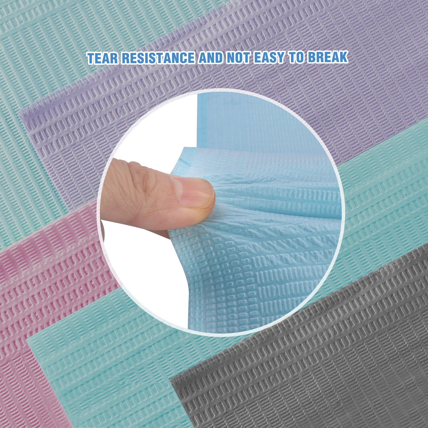 Blue Disposable Dental Bibs 3-Ply Medical Tattoo Towel 13″x18″-Up to 2000