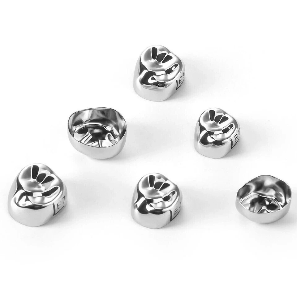 5Pcs Dental Stainless Steel Kids Primary Molar Crowns Pediatric crown 48 Size