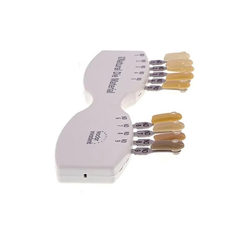 1 Set Dental Shade Guide ND1-9 Abutment 9 Colors IPS Natural Die Material Tooth