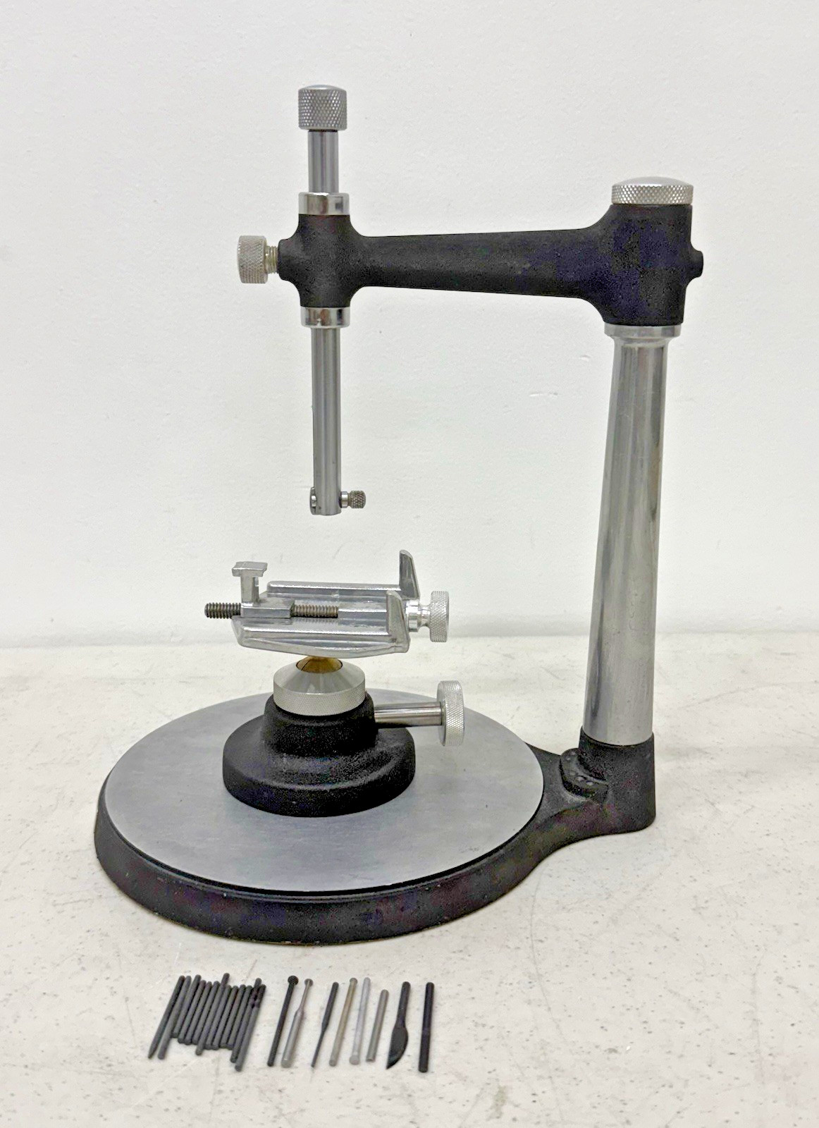 J.M. Ney Company Dental Surveyor with Tilt Table and Accessory Rods