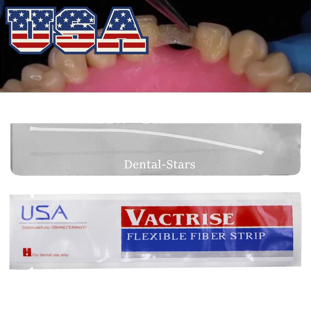 7Pc Dental Composite Flexible Fiber Strip Ribbond Ribbon Glass Fiber Splint Band
