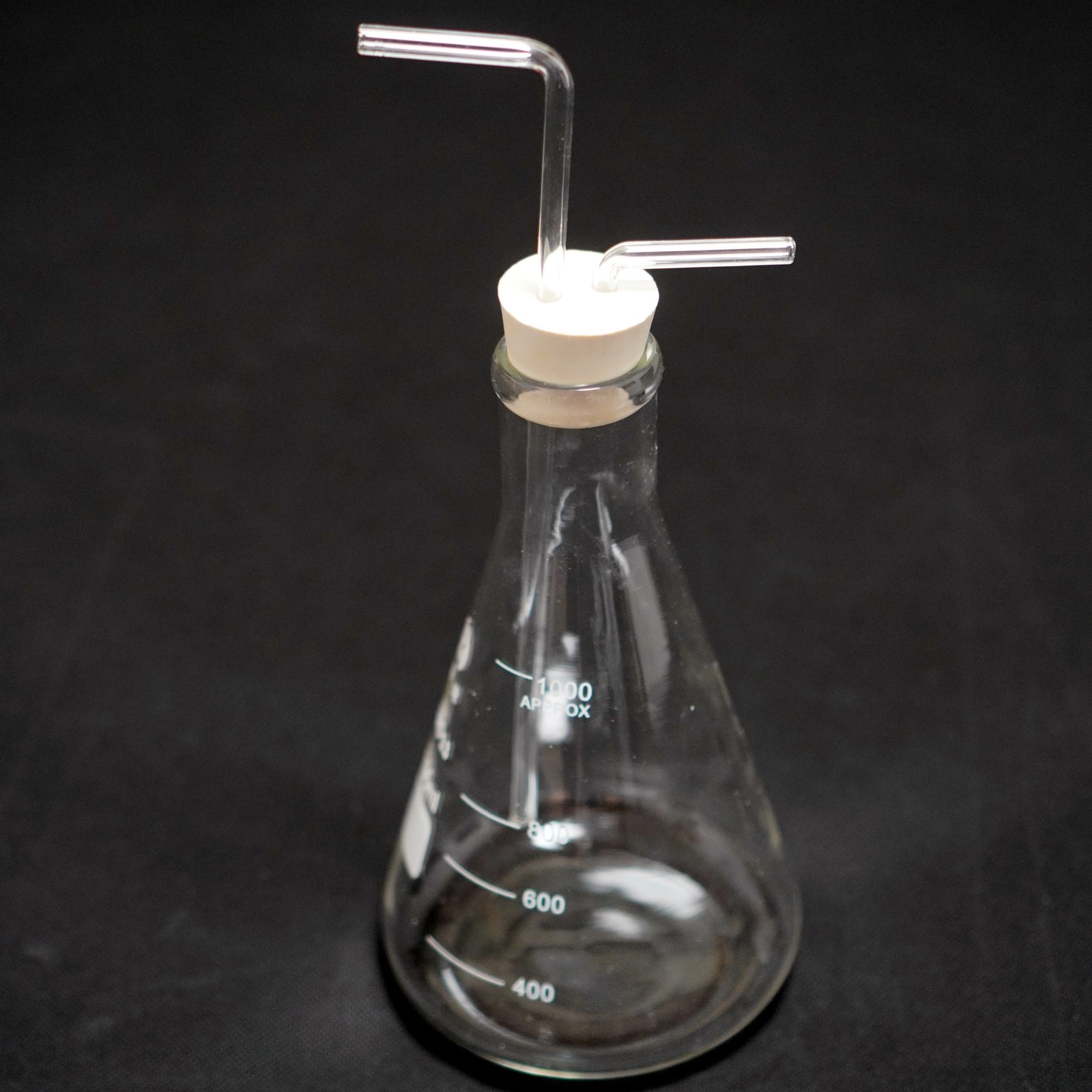 1000 ml lab glass erlenmeyer gas washing bottle wash bottle lab glassware