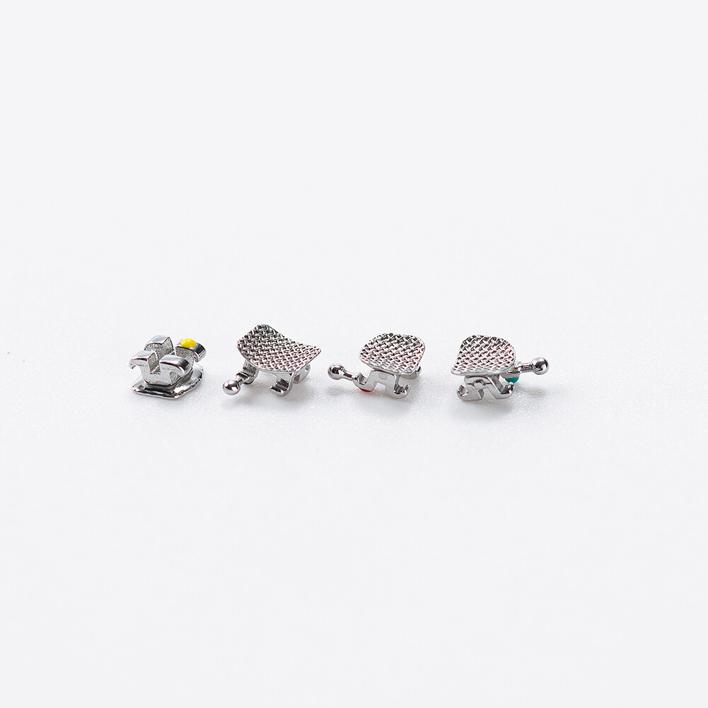 EASYINSMILE Dental Brackets Orthodontic Braces MINI Roth/MBT 022 345 Hook Mesh