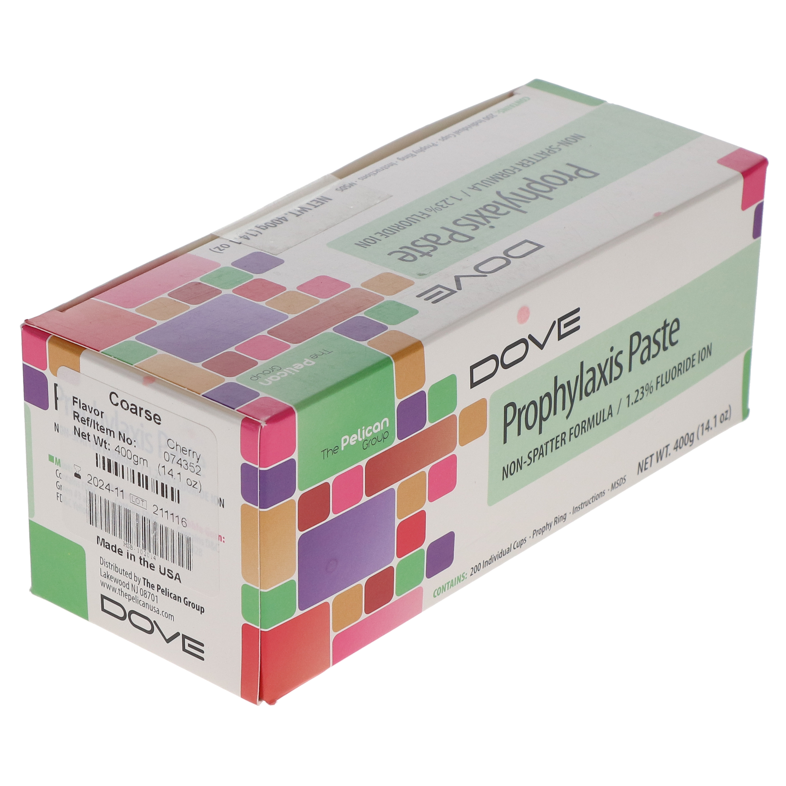 House Brand Dentistry 102014 Dental Prophy Paste Cups Cherry Coarse Grit 200/Pk