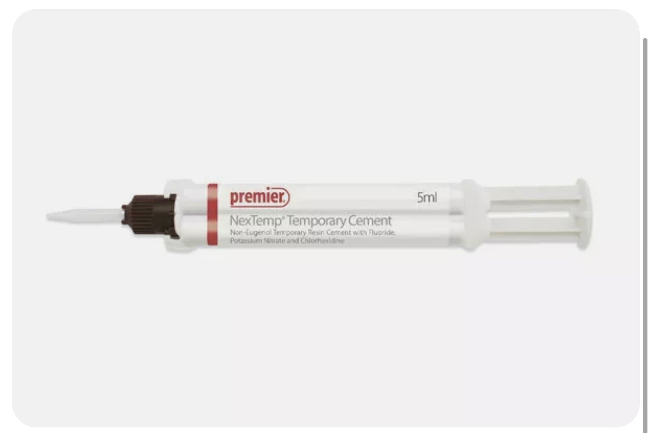 NexTemp Premier Temporary Resin Cement 4 x 5ml Automix Syringes Bulk Kit
