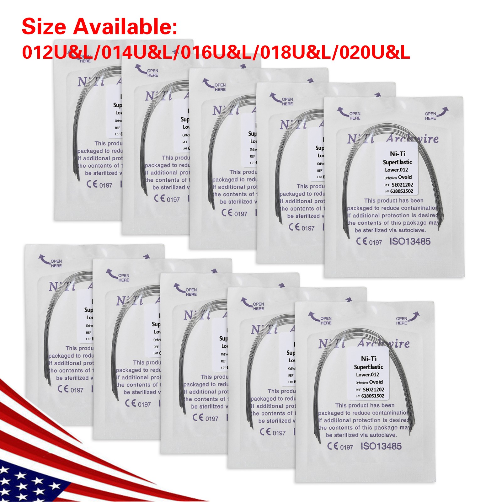 Dental Orthodontic Arch Wire Stainless Steel Round Use For Brackets Braces