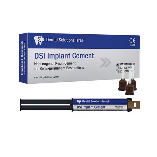 DSI DS-IMPC1 Dental Implant Cement Temporary Dual Cure Eugenol Free 5mL
