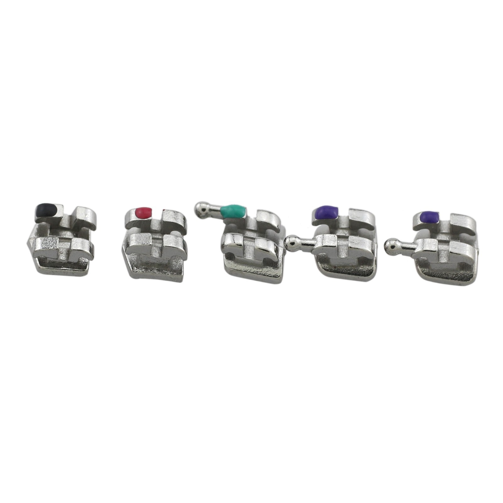 Dental Orthodontic Mini Twin MIM Metal Brackets Braces Roth MBT 022345 Hooks 5-5