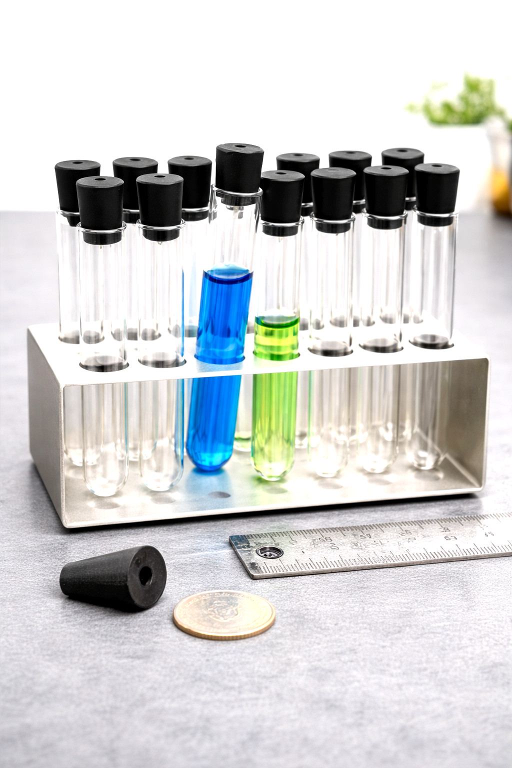 Solid Rubber Stoppers 1 Hole Laboratory Stoppers Various Sizes 10 per package