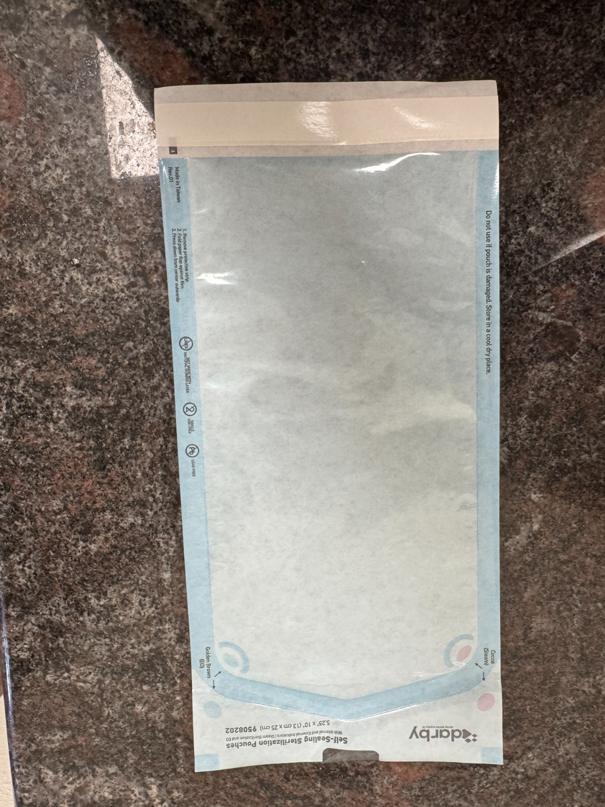 Sterilization Pouches 5.25″ x 10″ Darby – 1 Box (200/box)