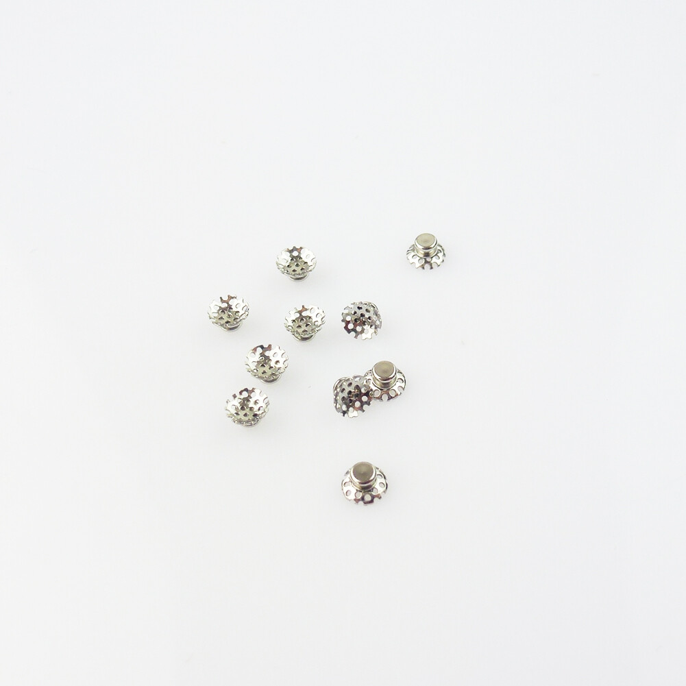 Denal Orthodontic Round Perforated Hollow Lingual Buttons with Holes 20Pcs/pack