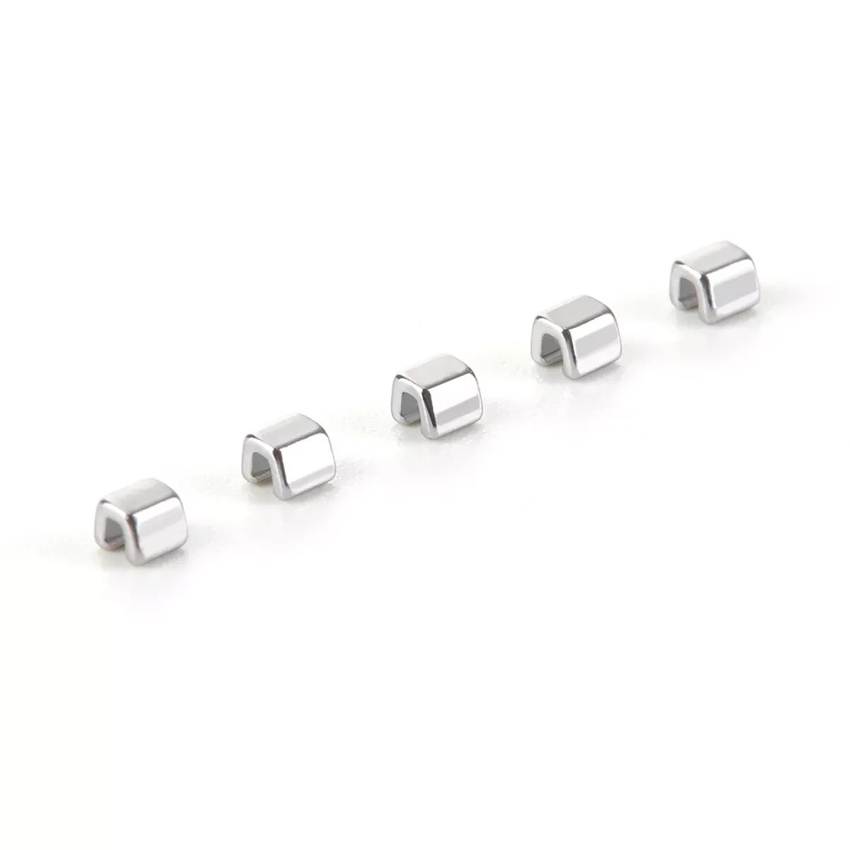 10 Pcs/Pack Dental Orthodontic Crimpable Hooks Stops Metal Stop for Arch Wire