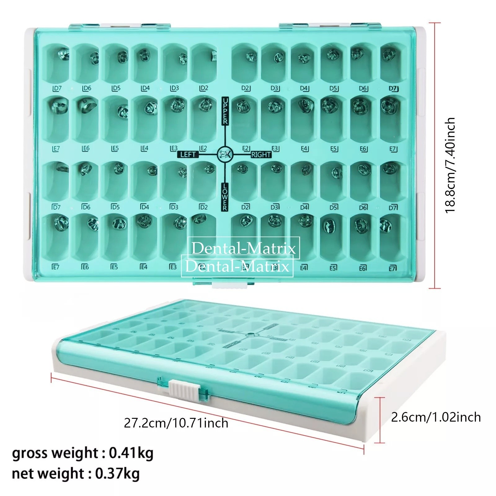 48 Sizes Dental Kids Crown stainless steel Primary Molar Pediatric Crowns Kit