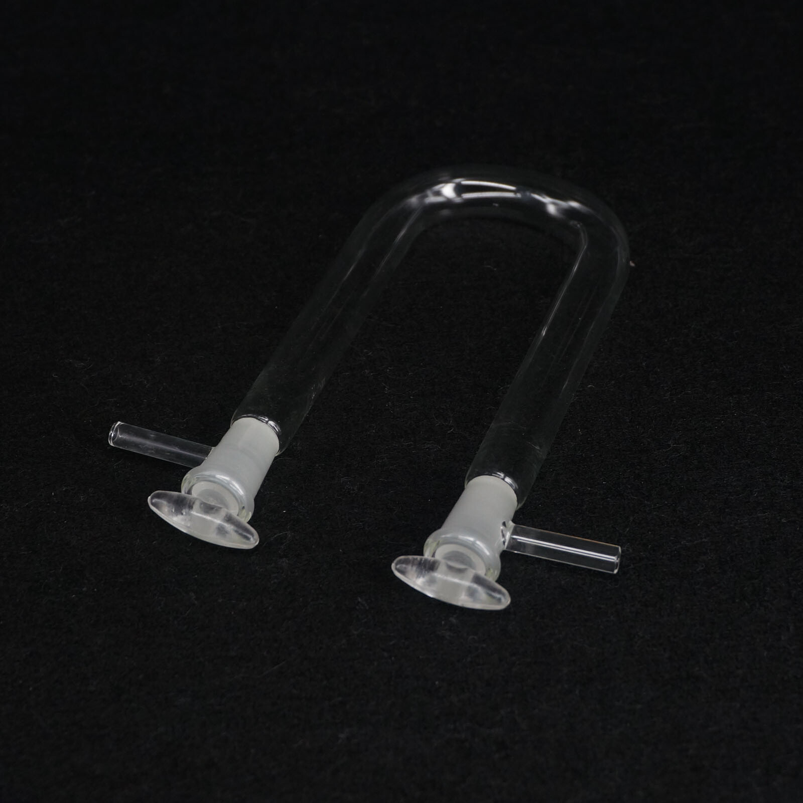 O.D 13/15/18/20mm Drying Glass Tube Adapter U shape With Stopper Side Arm Lab
