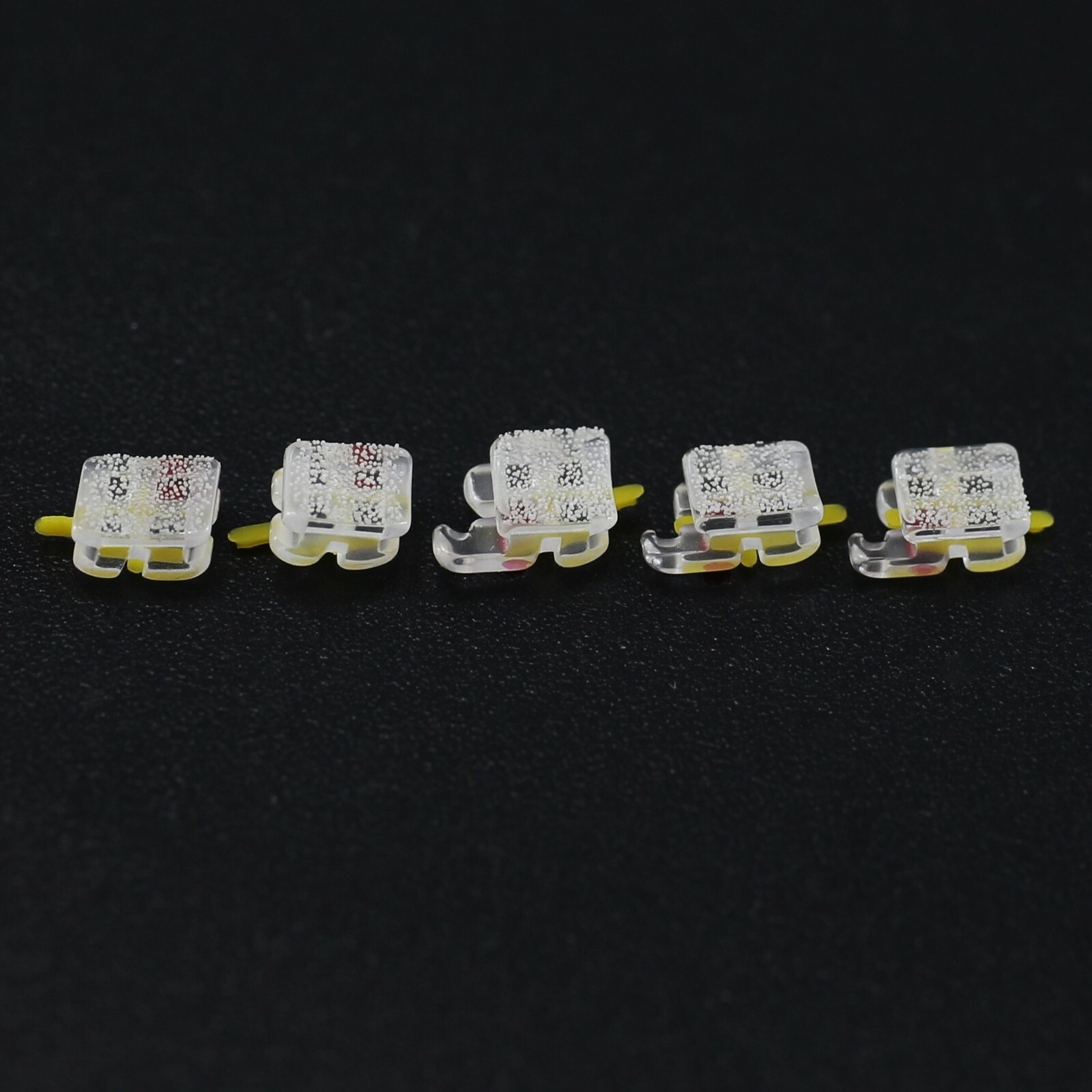 Dental Orthodontic Sapphire Bracket Monocrystalline Brace Roth MBT 022 345 Hooks