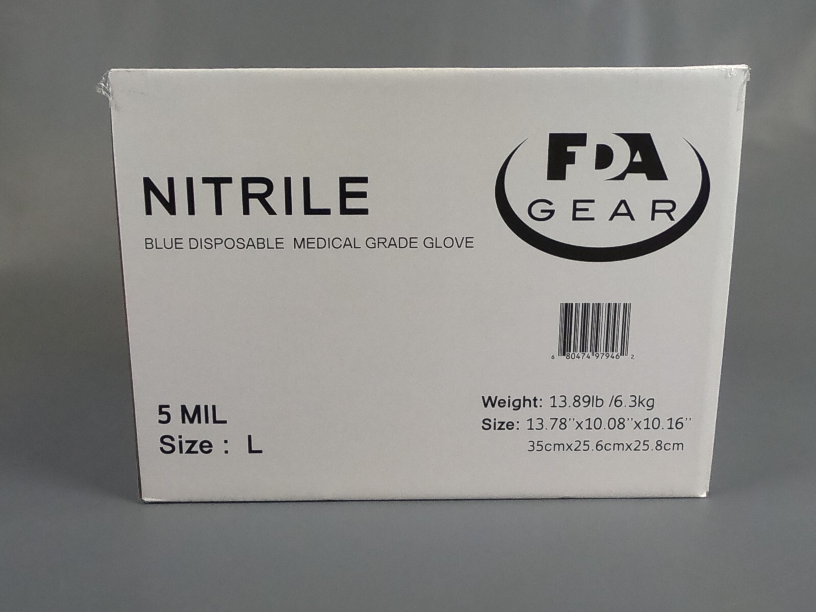 blue Nitrile Disposable Exam/Medical Gloves 4Mil, Latex/Powder Free