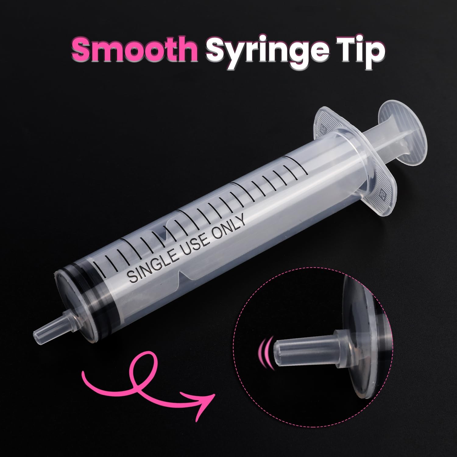 20 PCS 20ml Oral Syringe With Cap, Plastic Syringe without Needle for Medicine