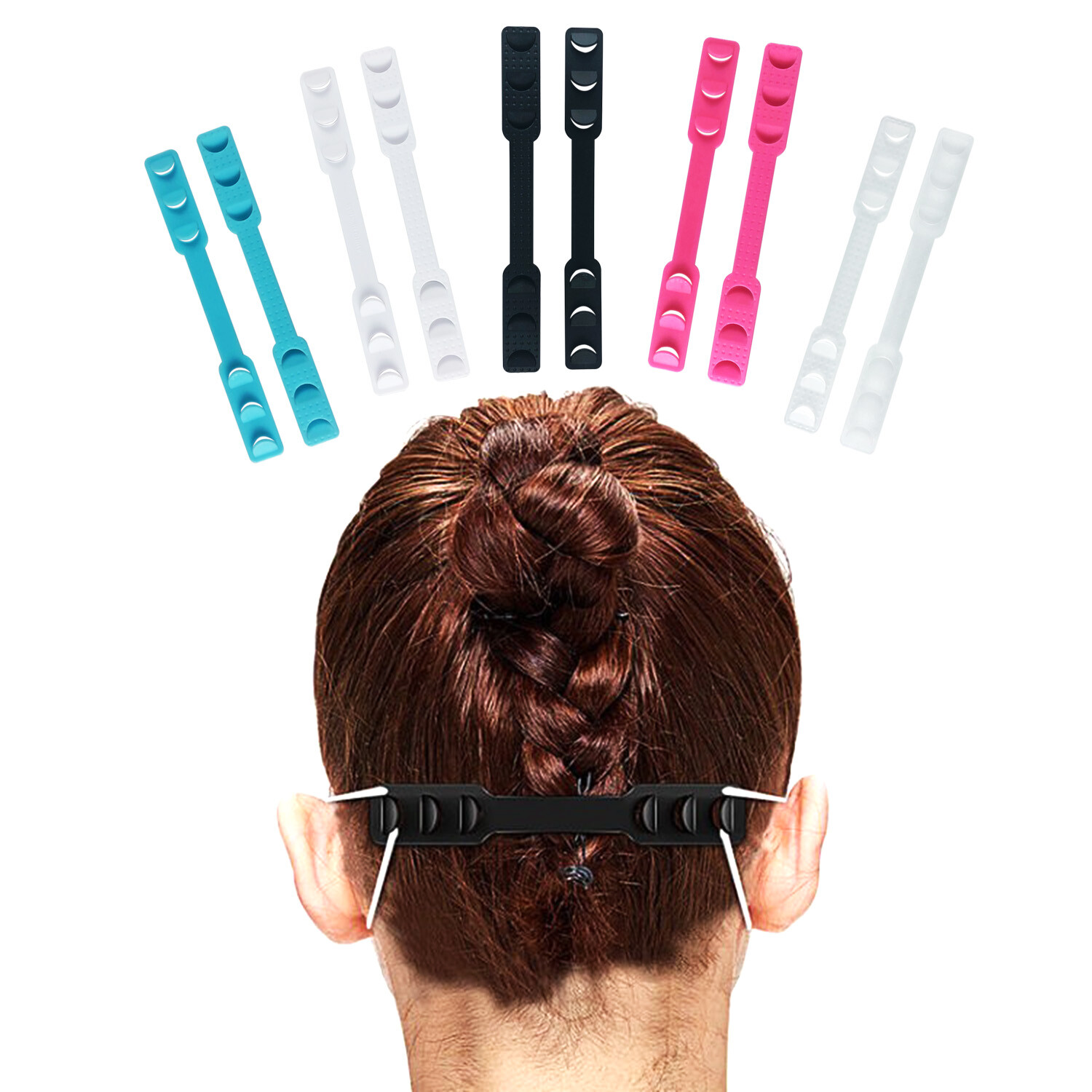10 PCS Face Mask Ear Hook Adjustable Ear Strap Extension Mask Fixing Buckle US
