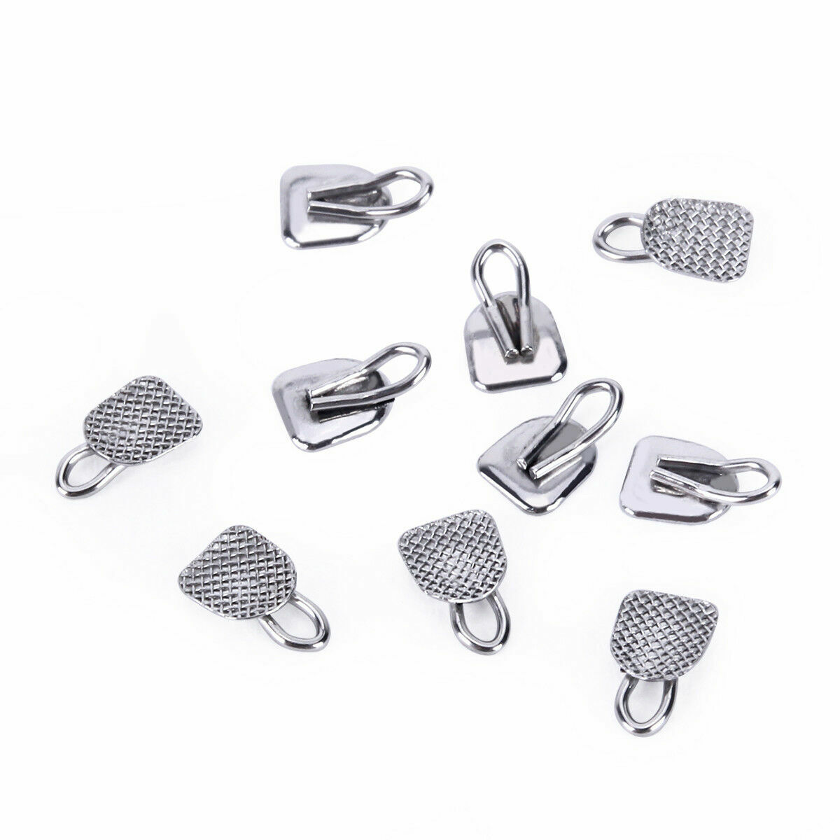 AZDENT Dental Ortho Lingual Buttons Bondable Round Base 8 Models 10pcs/pack