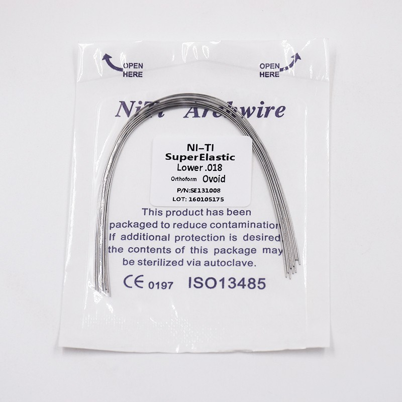 10 Pcs Dental Orthodontic Super Elastic Niti Arch Wire Round 012-020 Upper Lower