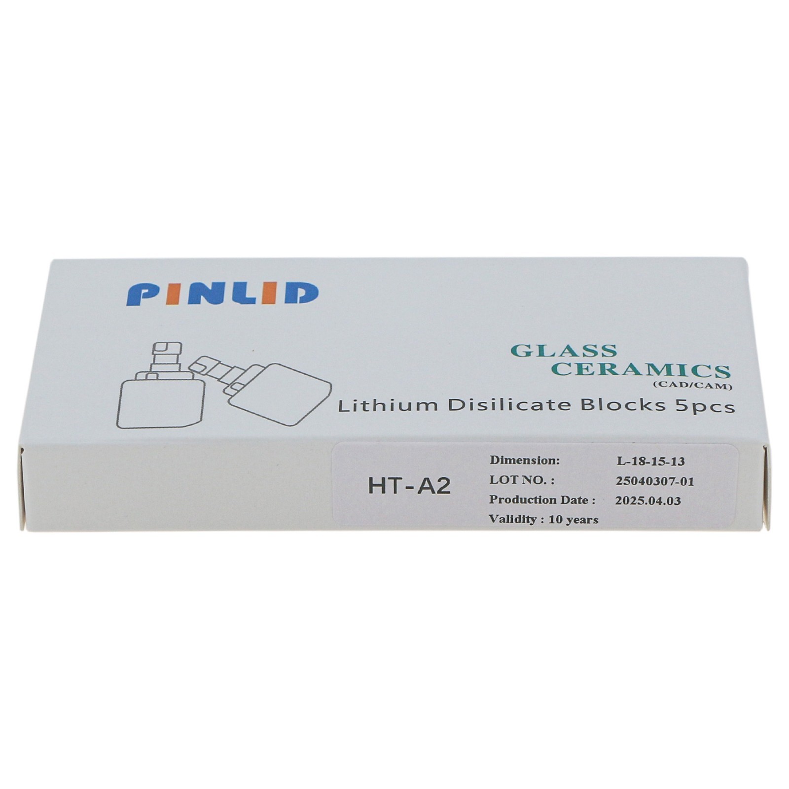 C14 Glass Ceramic Blocks HT LT Lithium Disilicate CAD/CAM Cerec Blocks 5Pcs/Box