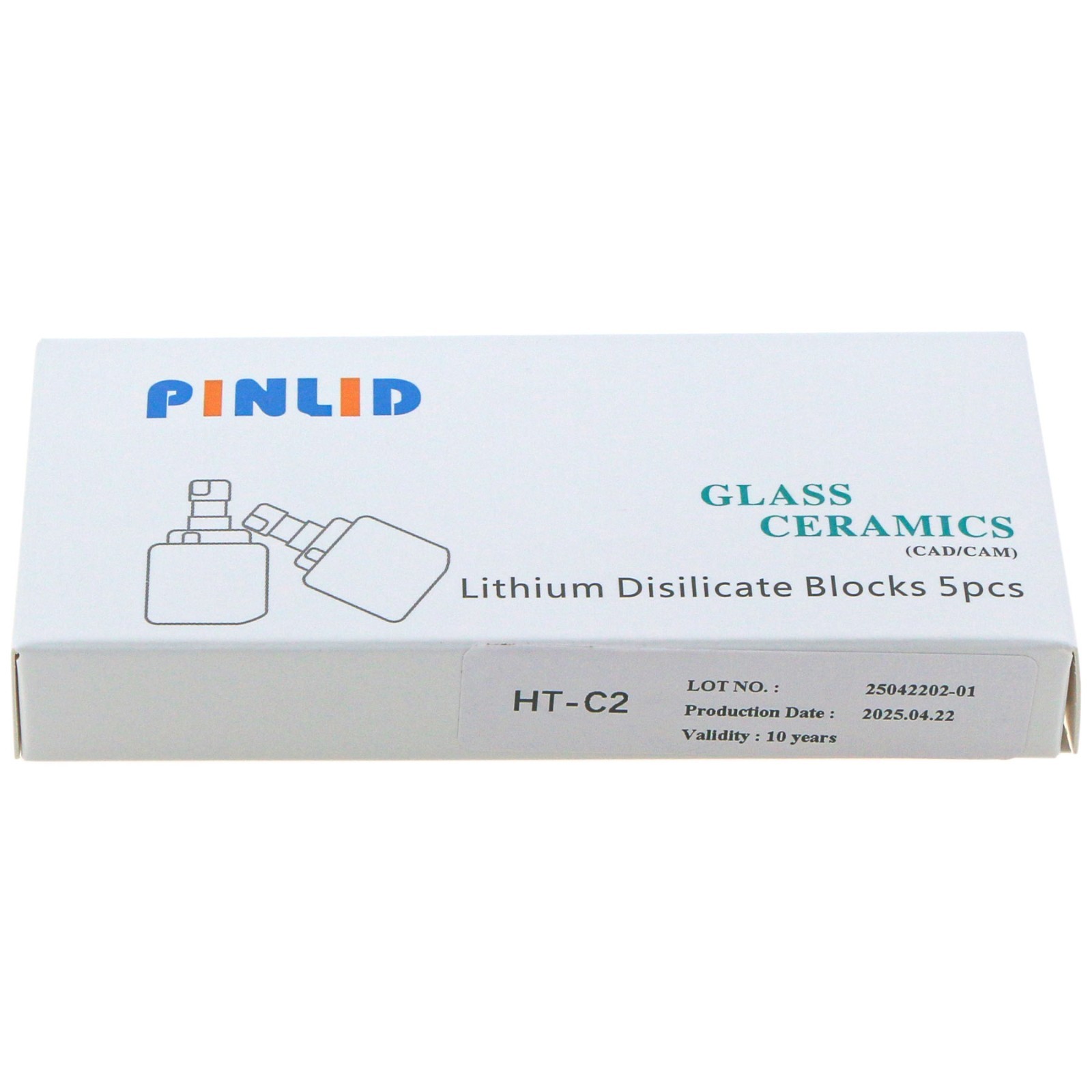 US Stock C14 HT Lithium Disilicate Ceramic Blank For CEREC CAD/CAM Dental Lab