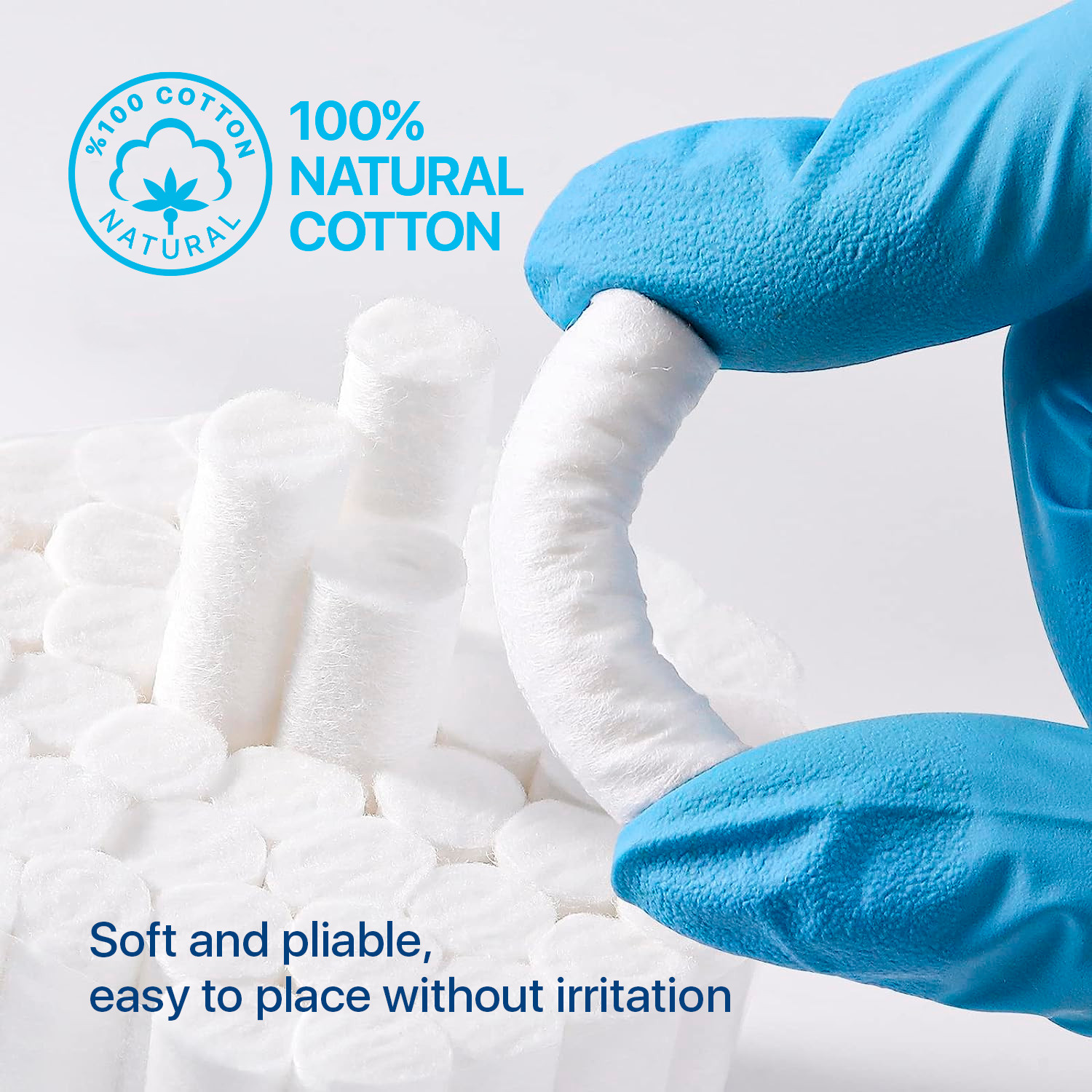 200 Dental Gauze Cotton Rolls 1-1/2″ x 3/8″, (#2 Medium), Kids Nose Plugs Bleed