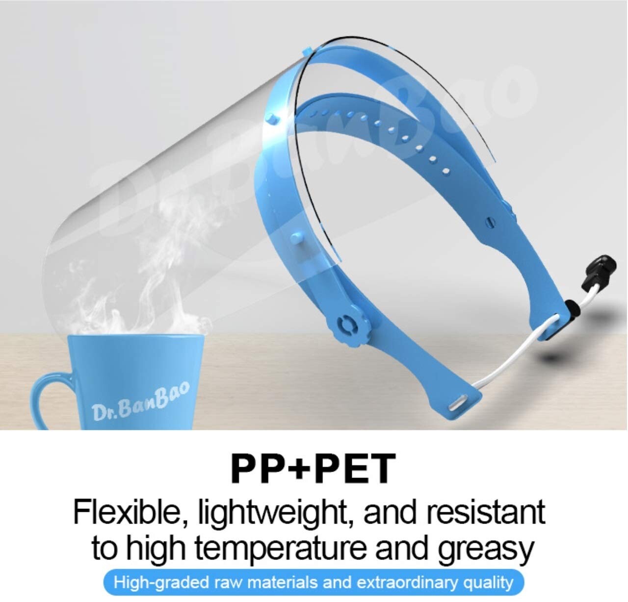 10 Full Safety Face Shield Flip-Up Anti-Splash Protection Washable Mask Medical