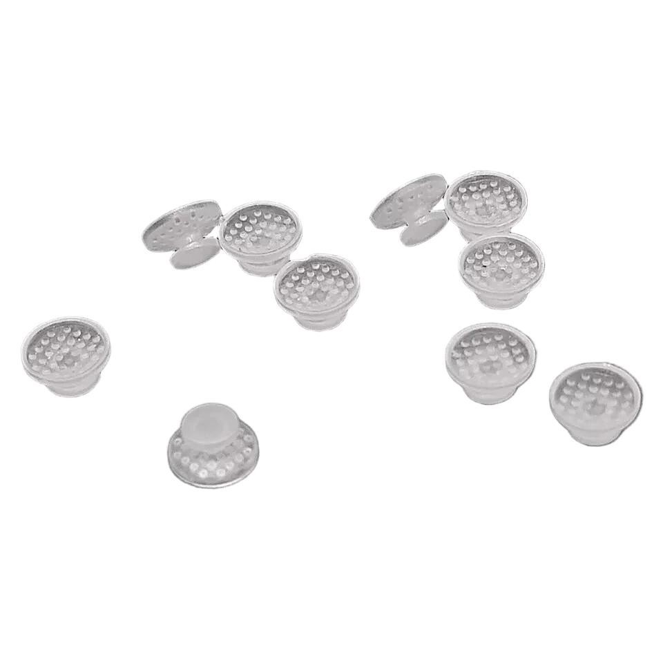 10 Pcs/Bag Orthodontic Composite Round Ceramic Bondable Lingual Button Base