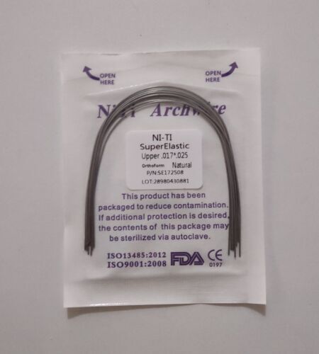 10Bags Dental Ortho Niti Super Elastic Ovoid/Natural Rectangular/Round Arch Wire