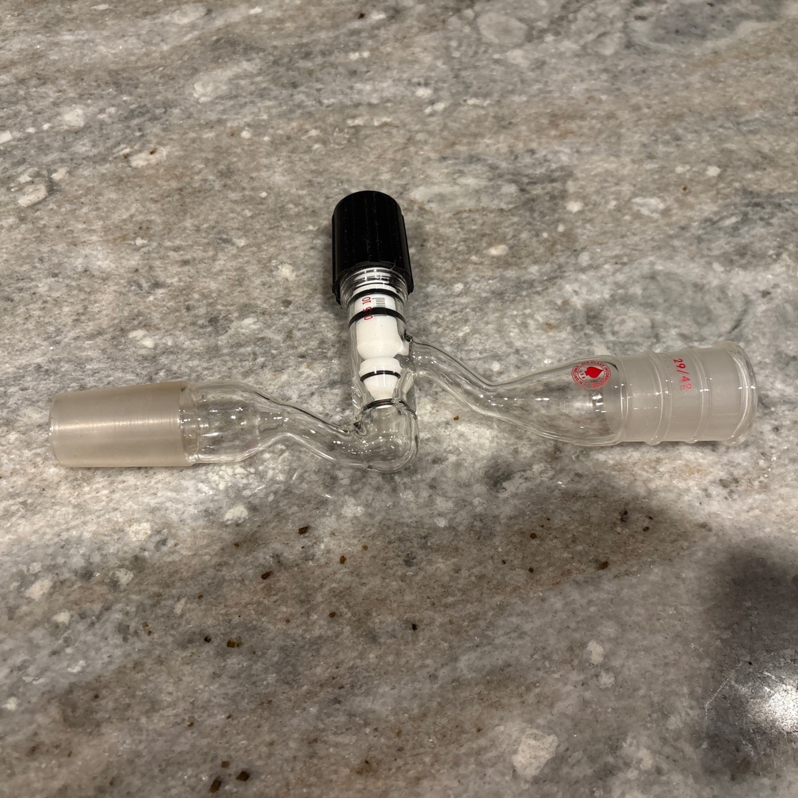 Ace Glass High Vacuum Gas Transfer Adapter 24/40 male to 29/42 Scientific Glass