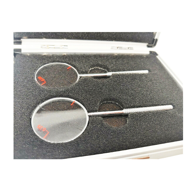 0.25/0.50 Optometry Trial Jackson Cross Cylinder Diopters Optics Lens /w Case