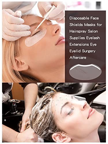 200 PCS Disposable Face Shields for Microblading, Salon & Eyelash Extensions