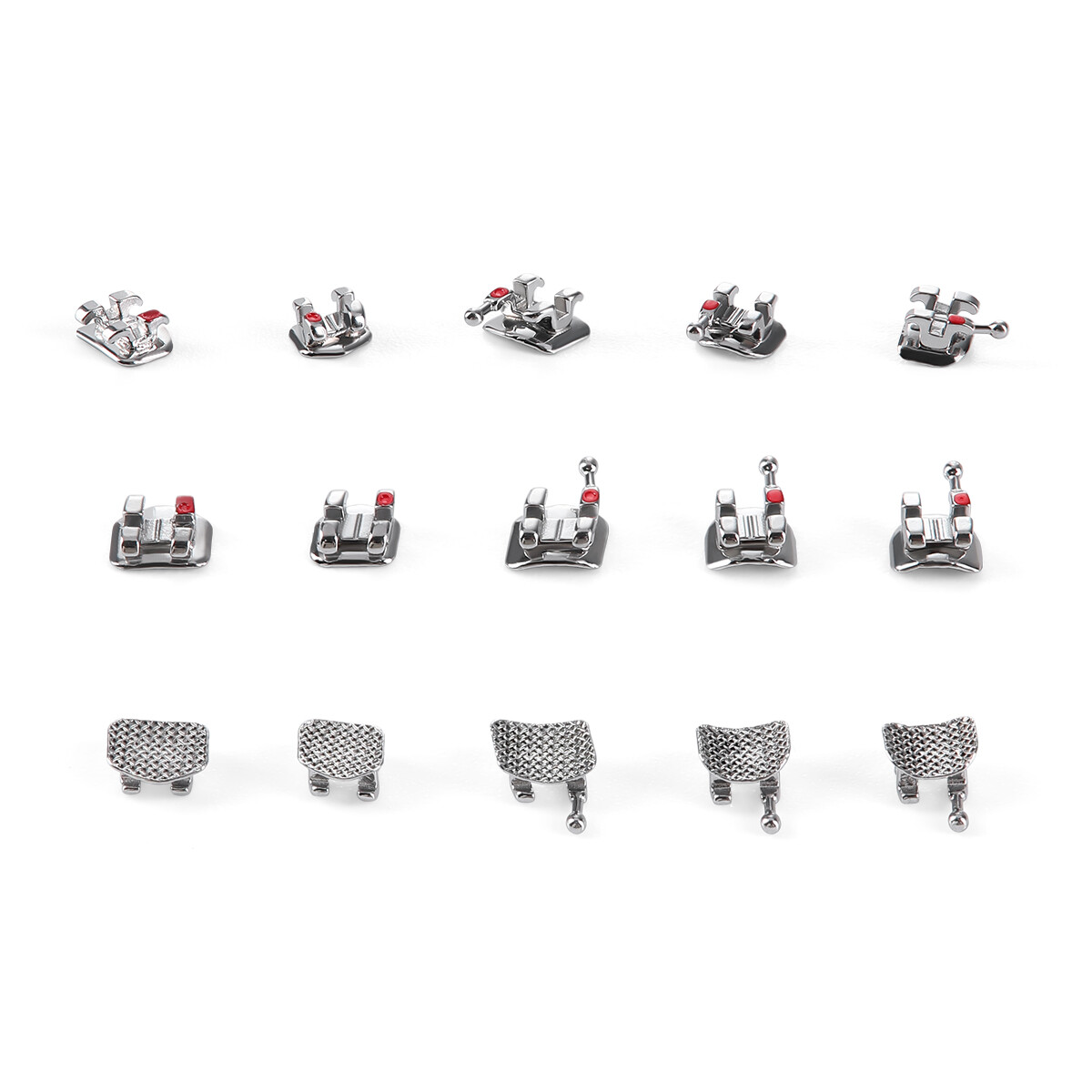 Dental Orthodontic Brackets Braces Metal Mini Roth/MBT 018/022 Hooks 3/345