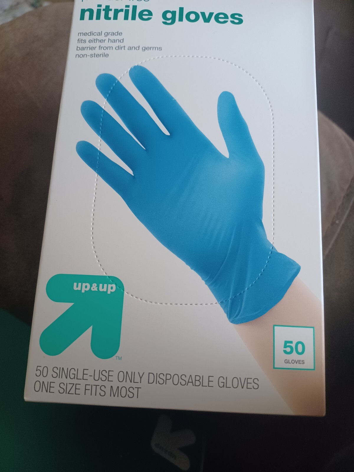 Nitrile Disposable Gloves, Box of 50