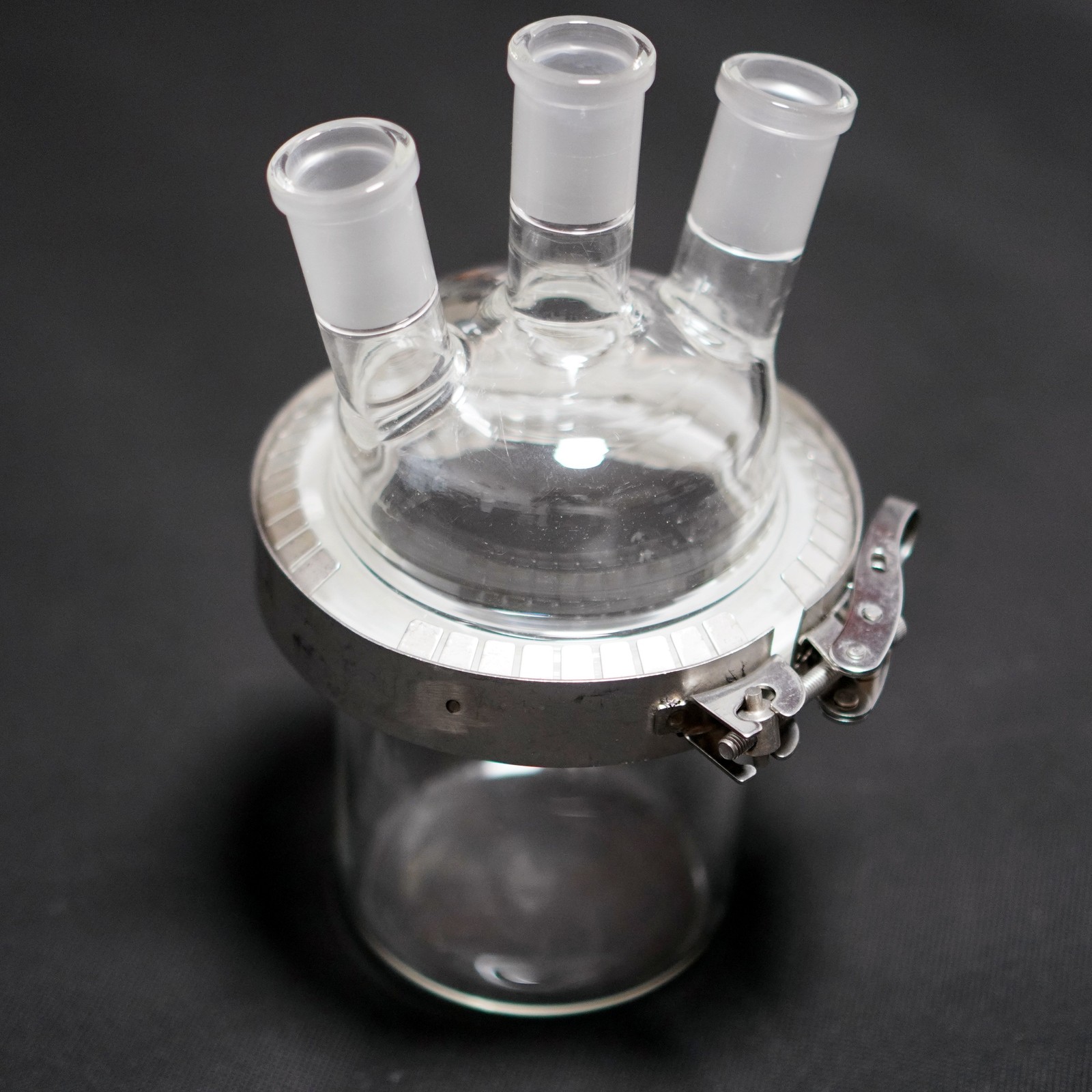 1000 ml lab glass reactor bottle chemistry reacting vessel removable lid 24/40
