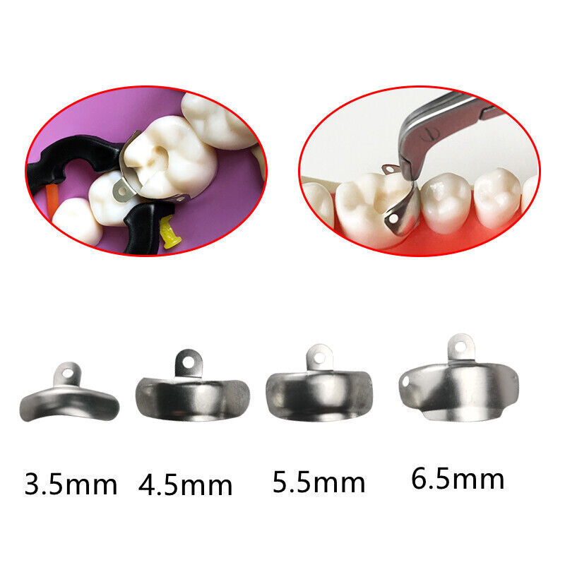 50 Pcs Dental Matrix Bands Palodent V3 Style Sectional Contoured Matrices Refill