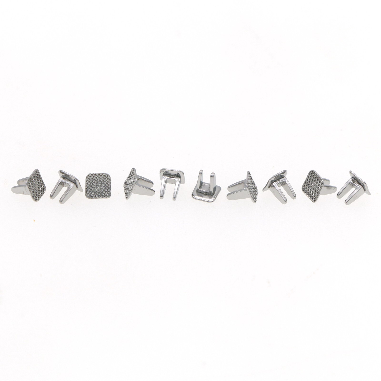 US 100Pcs Dental Orth Bite Turbos Openner Tongue Tamers Hinge Lingual Button