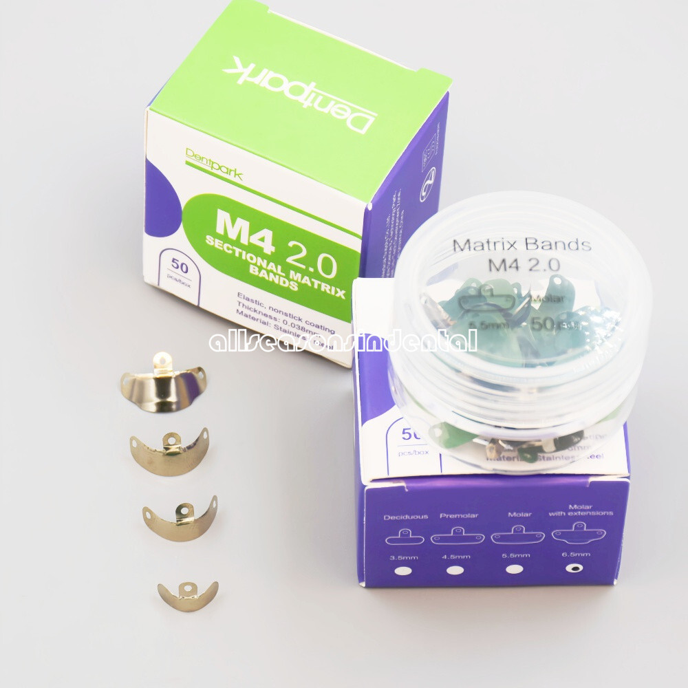 16 Option Dental Matrix Bands M4 Sectional Contoured Matrice Palodent V3 Style