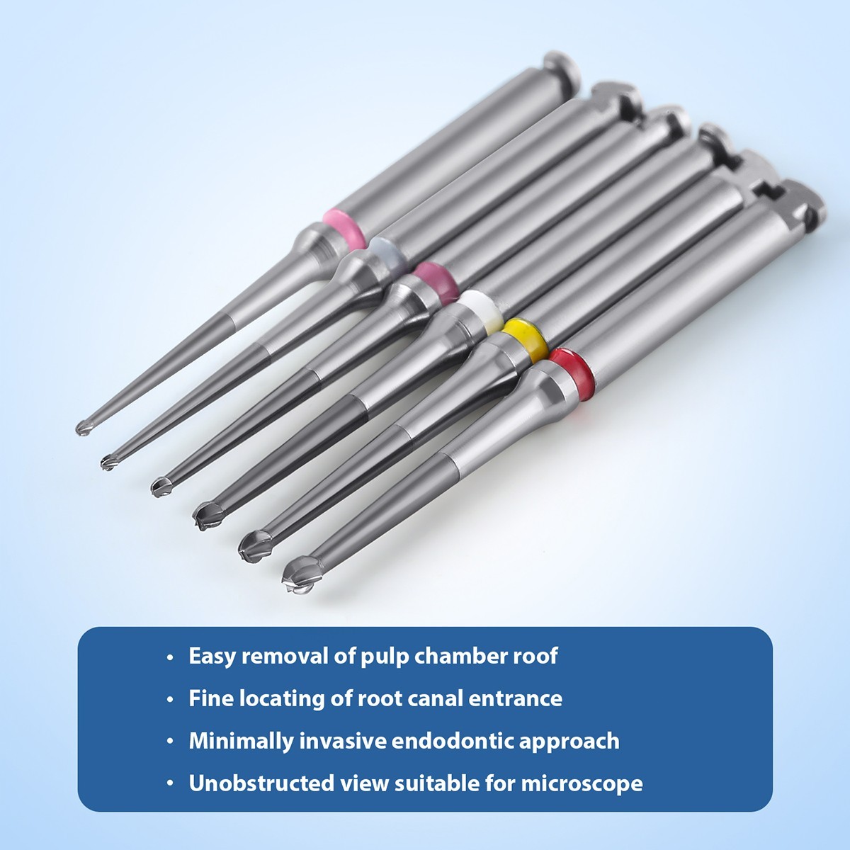 Dental Endo Long Neck Microscope Tungsten Carbide Burs RA for LowSpeed Handpiece
