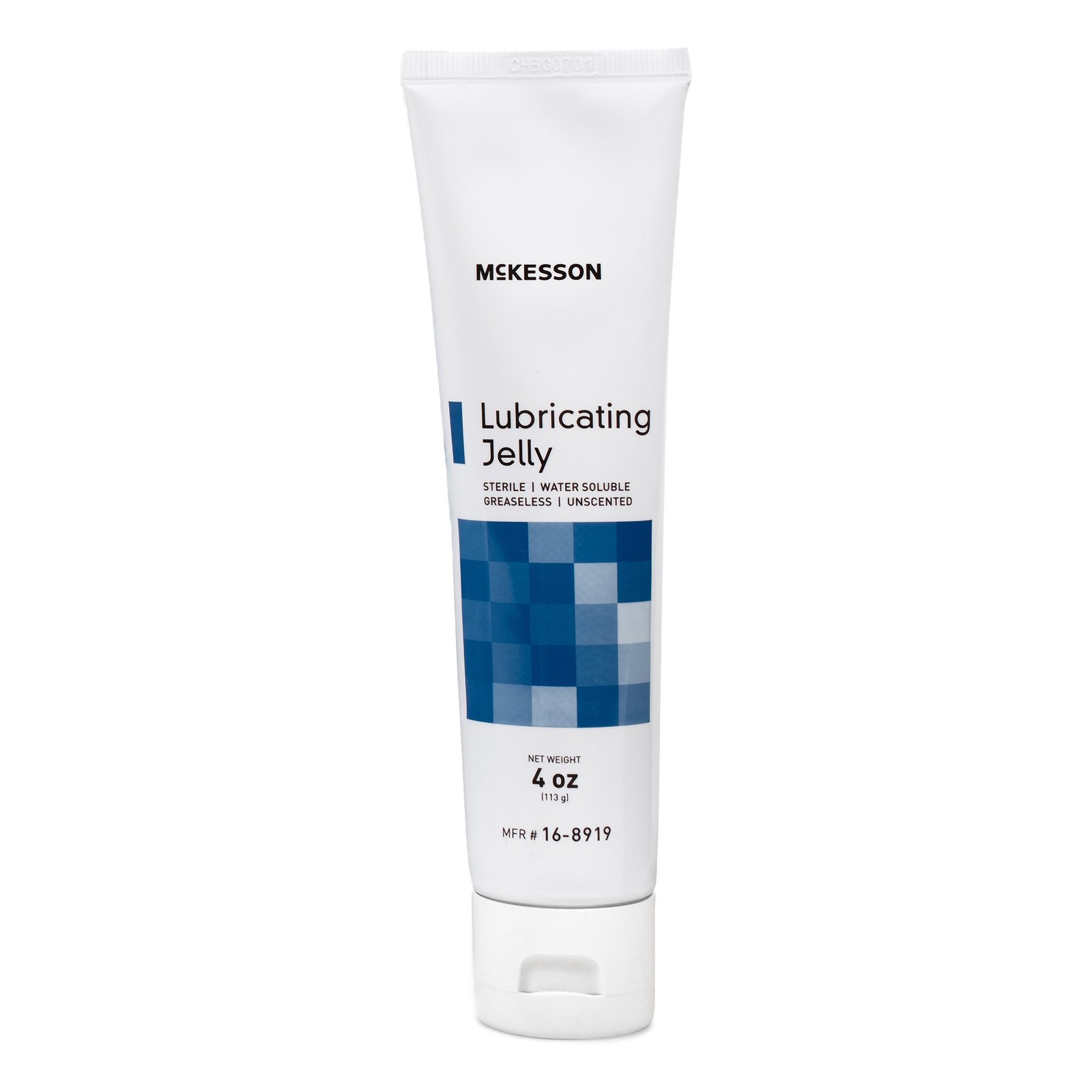McKesson Lubricating Jelly Sterile 4 oz. Tube 72 per Case 16-8919
