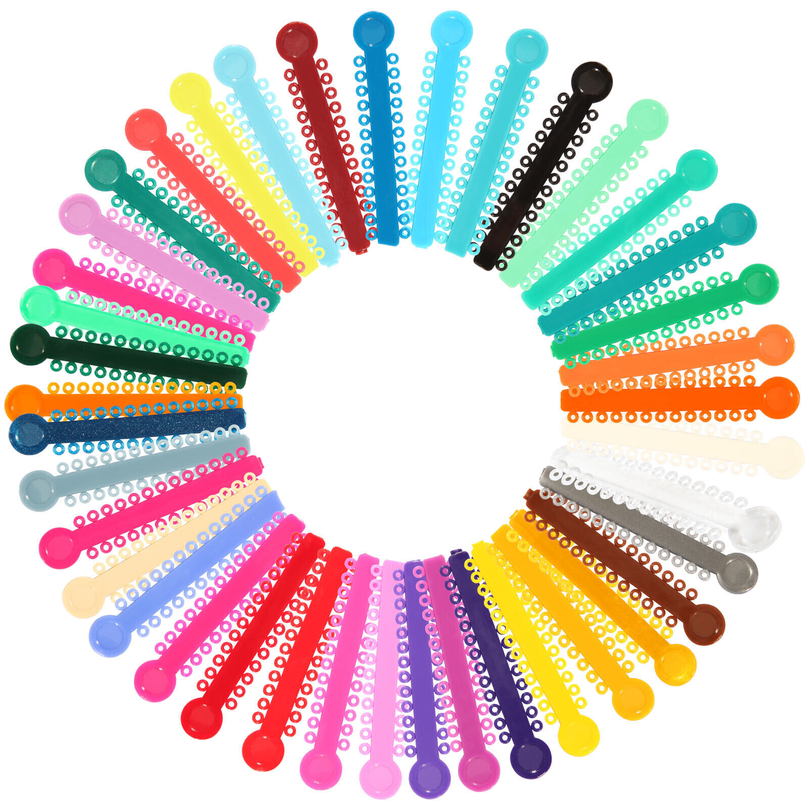 1040 Dental Orthodontic Ligature Ties Elastic Rubber Band Elastomeric Ligaduras