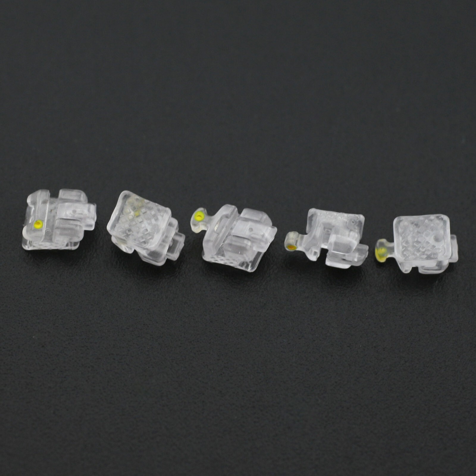 Dental Orthodontic Self Ligating Ceramic Brackets Roth MBT 022 345 Hooks 5-5